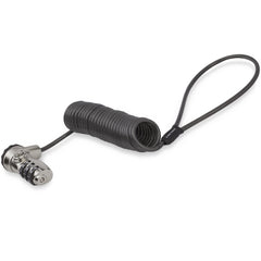 StarTech.com 6ft (1.8m) Self-Coiling Laptop Cable Lock - Portable 3-Digit Combination Security Cable Lock for K-Slot Laptop/Computer/Desktop/Device - Coiled Anti-Theft Steel Cable Lock