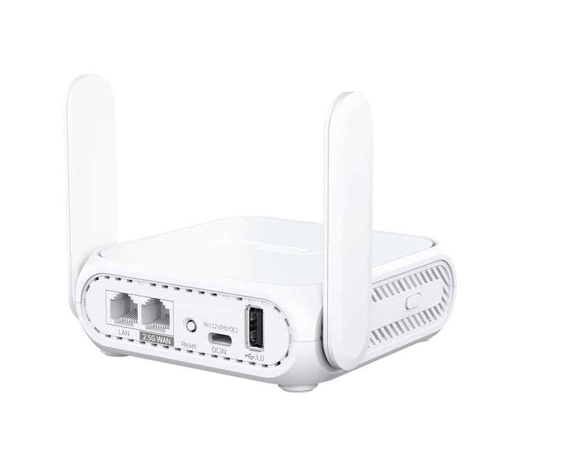ASUS RT-BE58 Go wireless router 2.5 Gigabit Ethernet Dual-band (2.4 GHz / 5 GHz) White