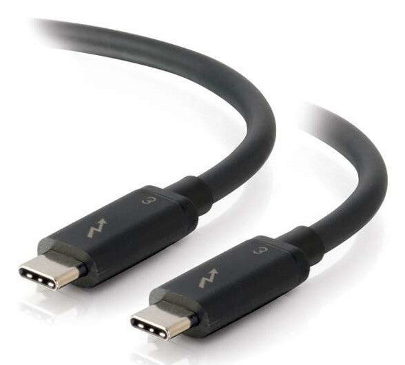 C2G 1m Thunderbolt 3 Cable (20Gbps) – Thunderbolt Cable – 4K support – Black