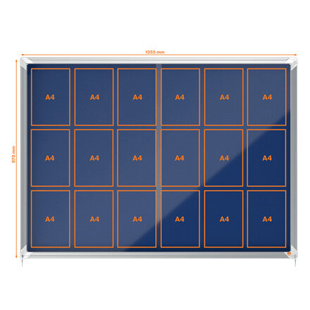 Nobo 1915334 insert notice board Indoor Blue Aluminium - image 5