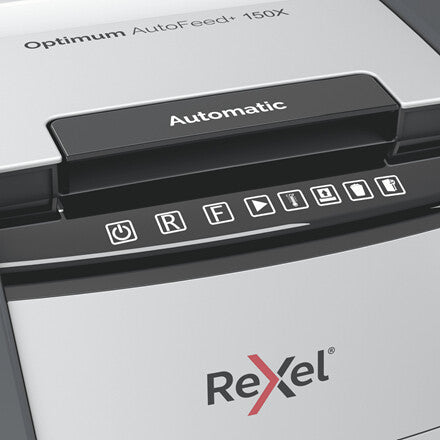 Rexel Optimum AutoFeed+ 150X paper shredder Cross shredding 55 dB 22 cm Black, Silver - image 5