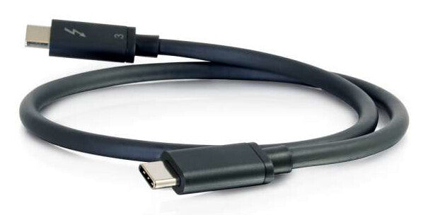 C2G 2m Thunderbolt 3 Cable (20Gbps) – Thunderbolt Cable – 4K support – Black - image 3