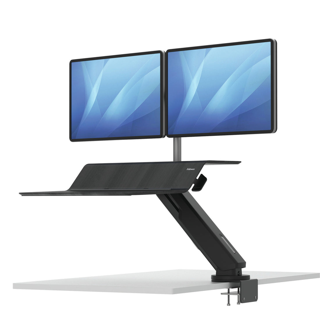 Fellowes Lotus RT Sit-Stand Workstation – Dual Black - image 4