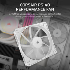 Corsair RS140 Computer case Fan 14 cm White 1 pc(s)