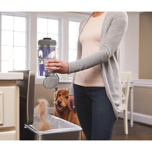 Black & Decker BHFEV182CP-GB stick vacuum/electric broom 2-in-1 stick vacuum Battery Dry Bagless 0.65 L Purple, Titanium 2 Ah