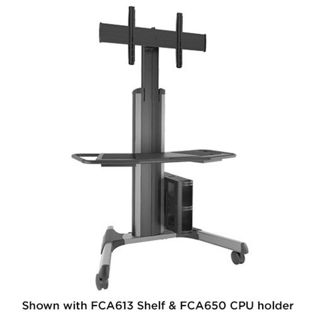 Chief LPAUS, Large Fusion Manual Height Adjustable Mobile AV Cart