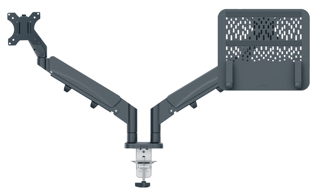 Leitz Ergo Space Saving Dual Monitor & Laptop Arm