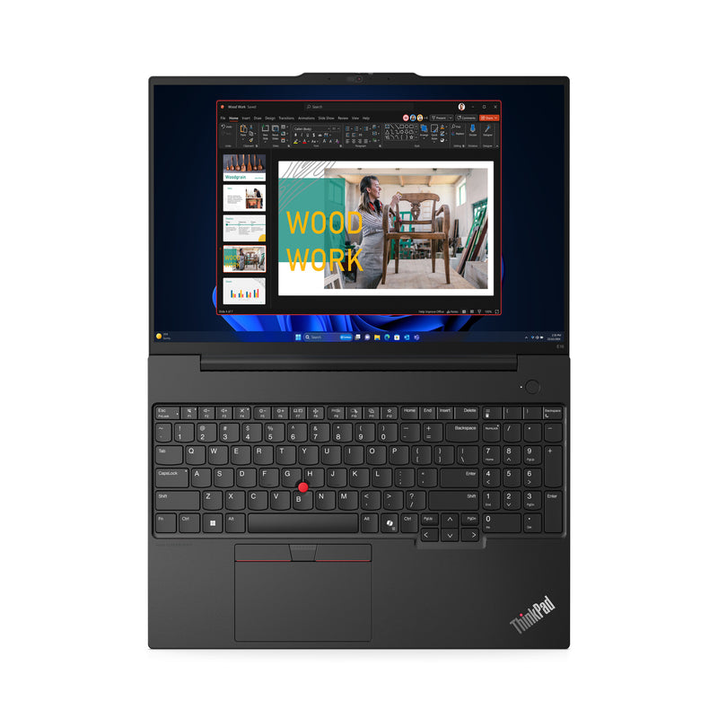 Lenovo ThinkPad E16 Gen 2 (Intel) Intel Core Ultra 5 125U Laptop 40.6 cm (16") WUXGA 16 GB DDR5-SDRAM 256 GB SSD Wi-Fi 6E (802.11ax) Windows 11 Pro English Black