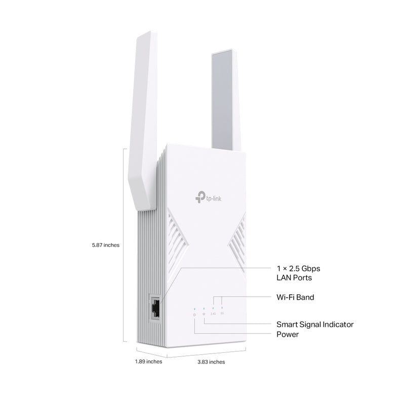 TP-Link BE3600 Network transmitter & receiver White 2500 Mbit/s
