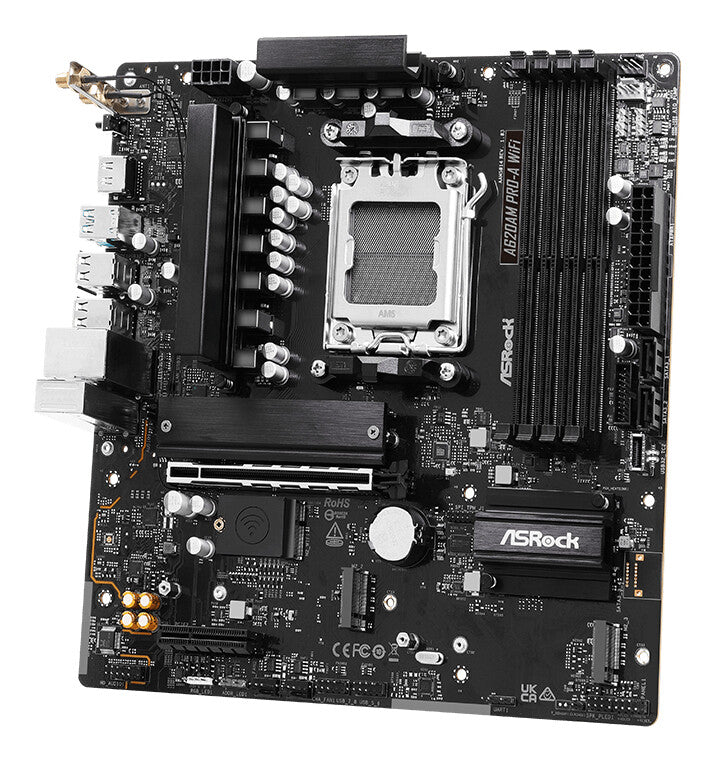 Asrock A620AM PRO-A WIFI motherboard AMD A620 Socket AM5 micro ATX
