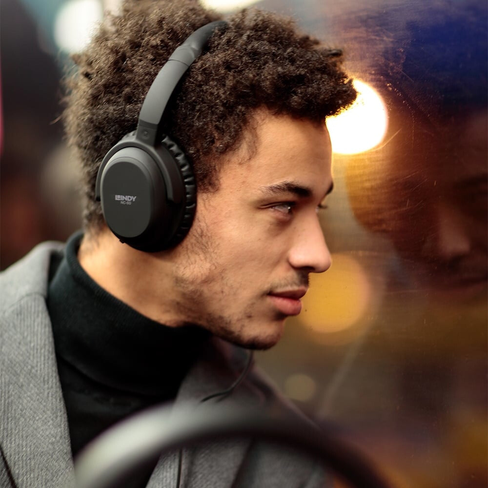 Lindy NC-60 Wired Active Noise Cancelling Headphones - image 8