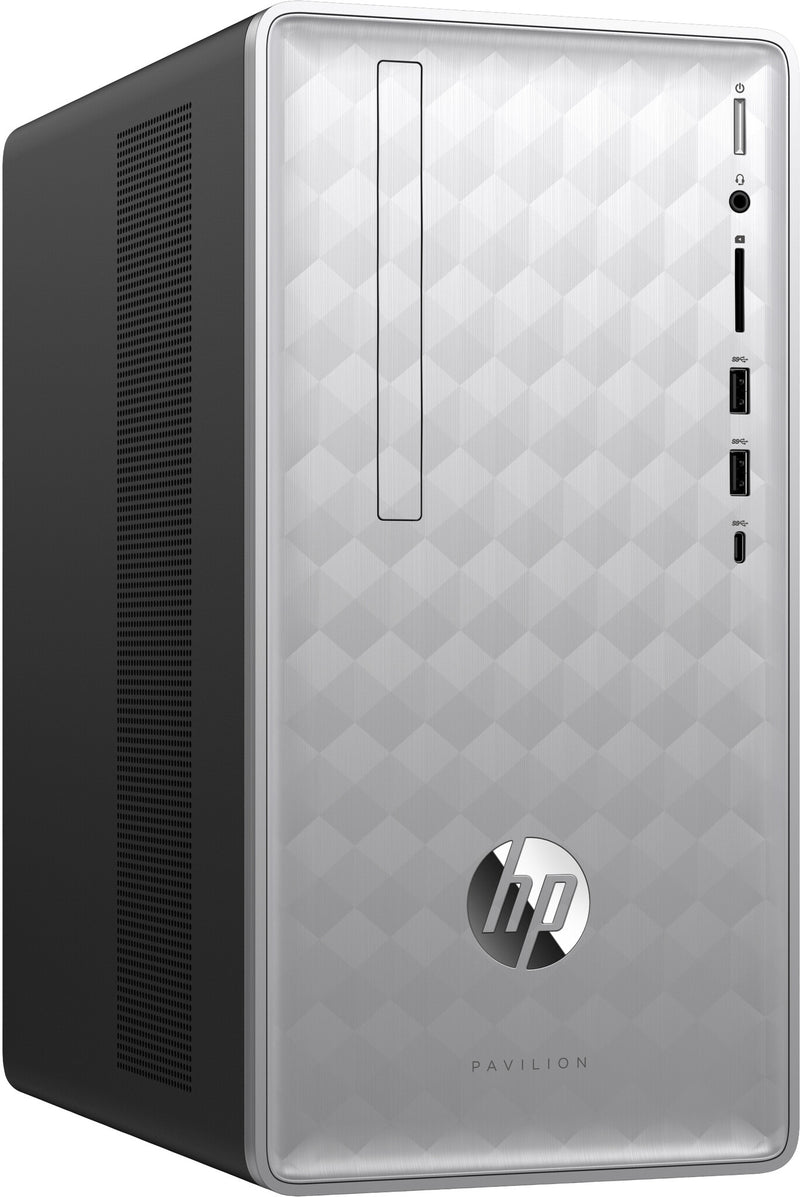 HP Pavilion Desktop 590-p0069na Bundle PC 6WS22EA Intel® Core™ i3 i3-9100 8 GB DDR4-SDRAM 1 TB HDD Windows 10 Home Mini Tower Silver