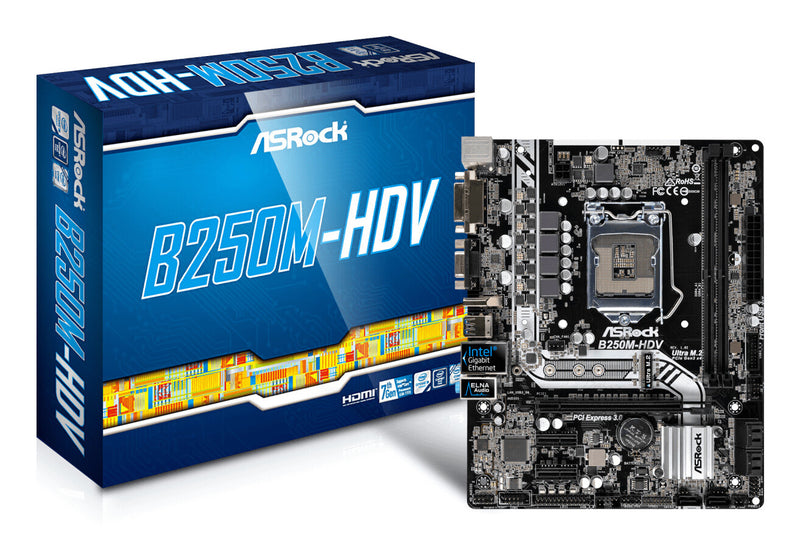 Asrock B250M-HDV Intel® B250 LGA 1151 (Socket H4) micro ATX