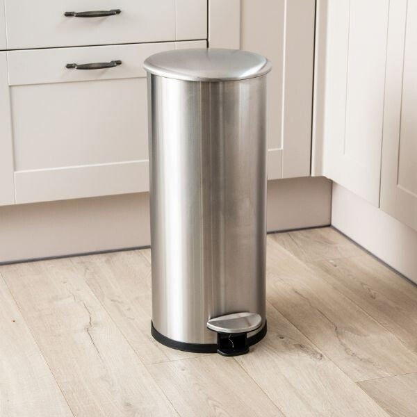 ADDIS 518017 trash can 30 L Round Stainless steel - image 2