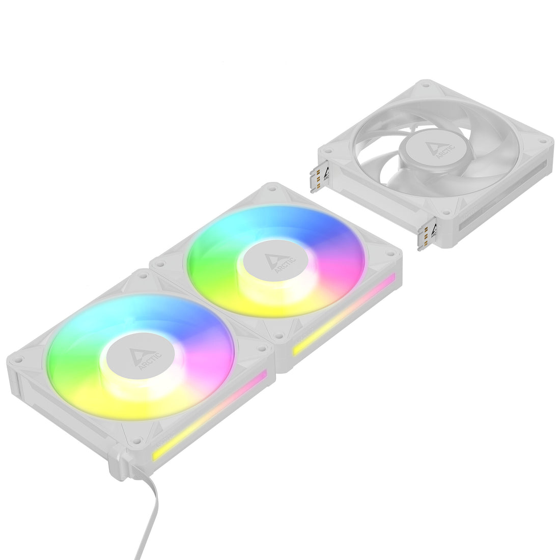 ARCTIC BioniX P12 A-RGB (White) – 3 Pack 120 mm PWM Fan with Daisy Chain - image 3