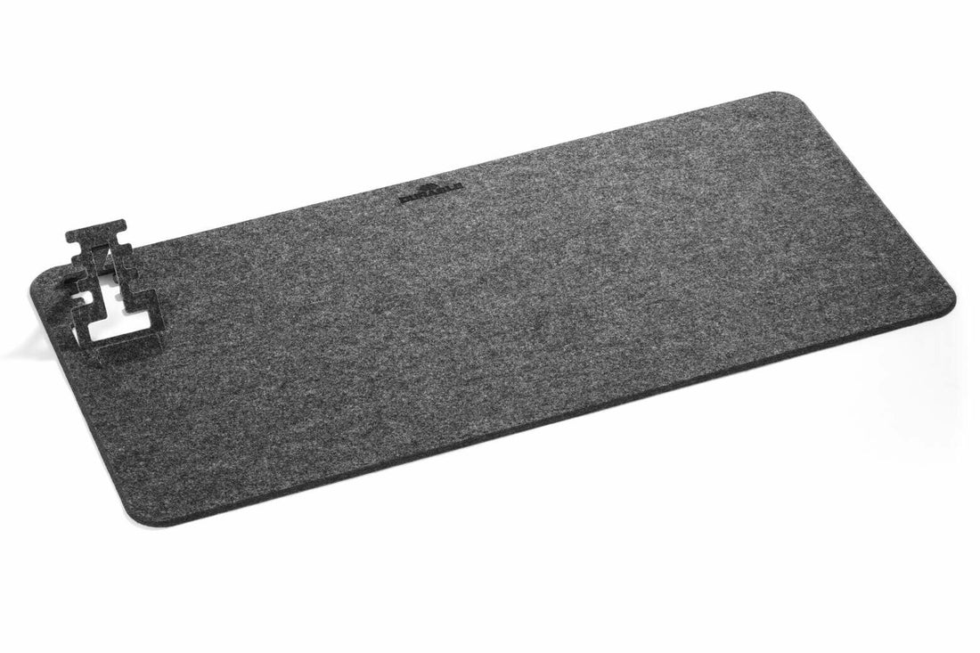 Durable 708158 desk pad PET felt Charcoal - image 2