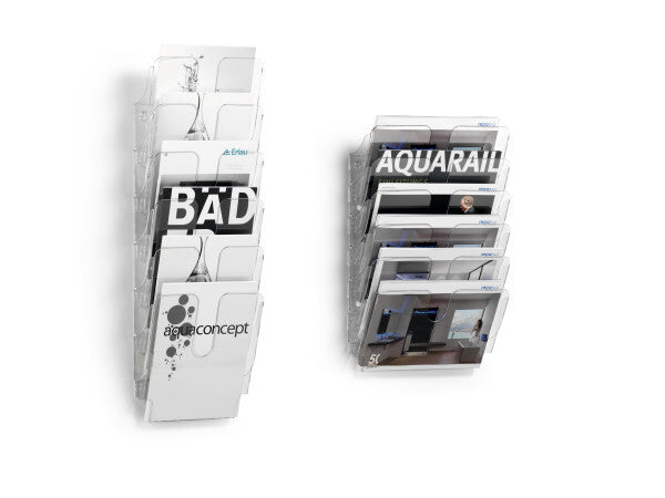 Durable FLEXIPLUS literature rack 6 shelves Transparent - image 3