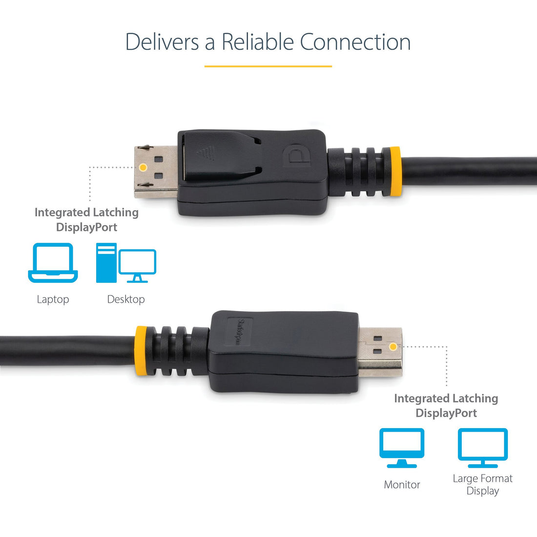 StarTech.com 3m (10ft) DisplayPort 1.2 Cable - 4K x 2K Ultra HD VESA Certified DisplayPort Cable - DP to DP - image 5