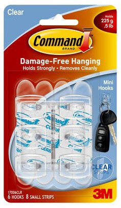 3M 17006CLR home storage hook Transparent 6