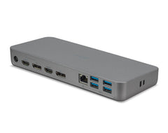 Acer USB Type-C D501 Docking Station with ChromeOS support, Silver - HDMI, DP, Gig-E, USB 3.2 Gen 1 Type-A, USB 3.2 Gen 2 Type-C