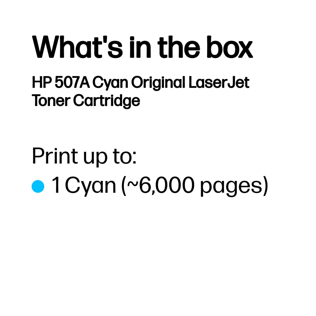 HP 507A Cyan Original LaserJet Toner Cartridge - image 3