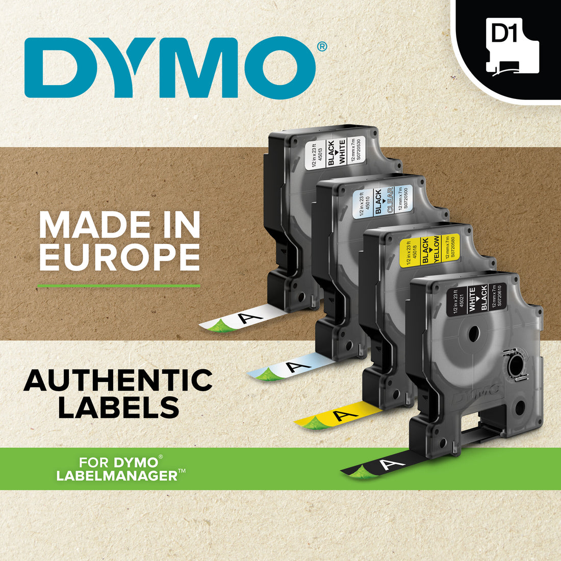 DYMO Authentic D1 Labels | Black Print on Yellow Tape | 9 mm x 7 m | Self-Adhesive Labels for LabelManager - image 5