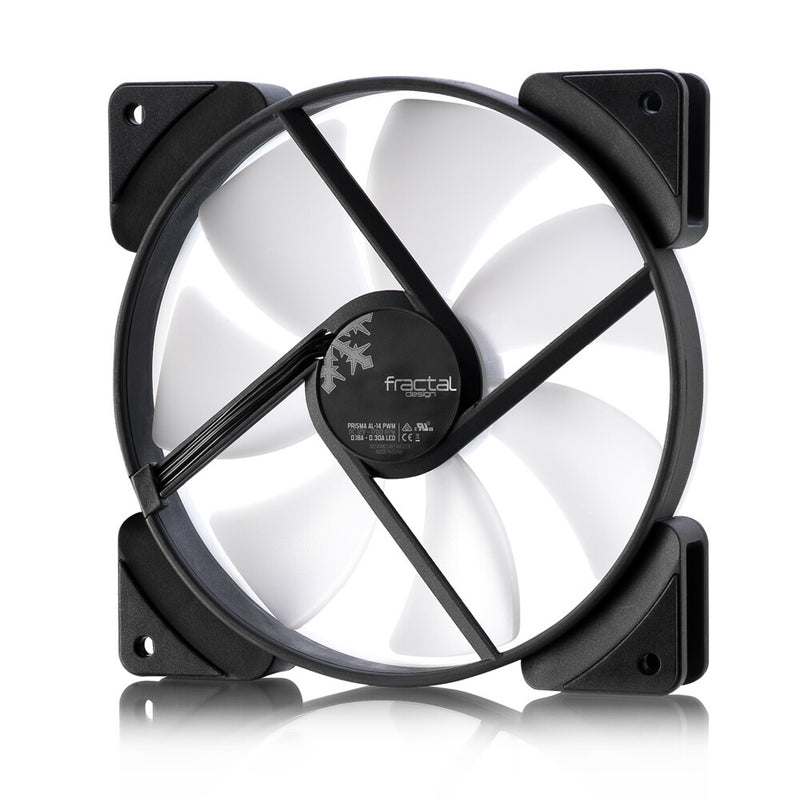 Fractal Design FD-FAN-PRI-AL14-PWM-3P computer cooling system Computer case 14 cm Black, White 1 pc(s)