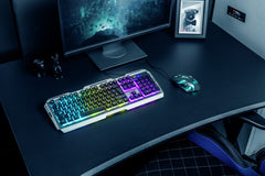 Trust GXT 845 Tural keyboard Mouse included Gaming USB QWERTY UK English Black