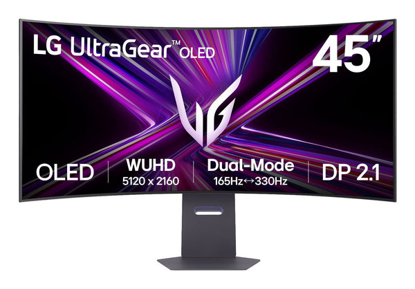 LG UltraGear 45" 5K2K 165Hz Curved OLED Gaming Monitor (45GX950A-B)