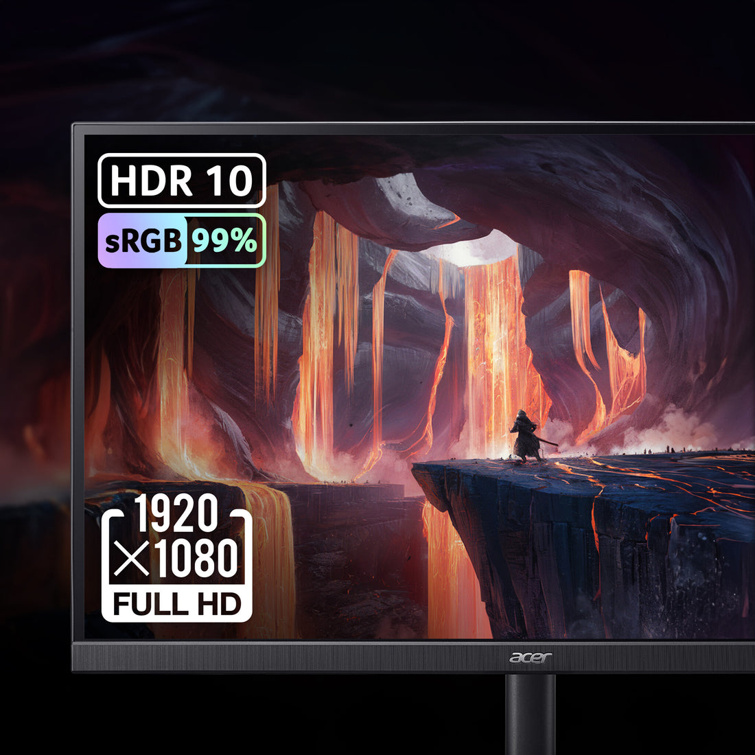 Acer Nitro KG242YW3bmiipx – 23.8" Full HD IPS, 240Hz, 1ms / 0.5ms (GTG Min.), FreeSync Premium, HDR10 Gaming - image 4