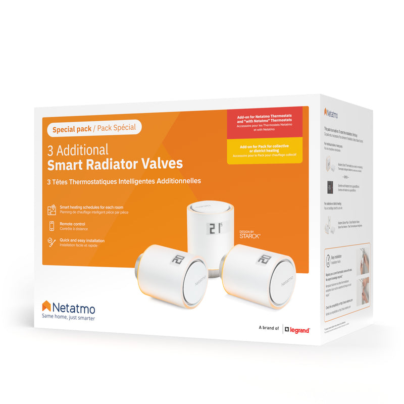 Netatmo Pack: 3 Additional Smart Radiator Valves