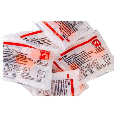 3M 1100 Disposable ear plug Orange 200 pc(s)