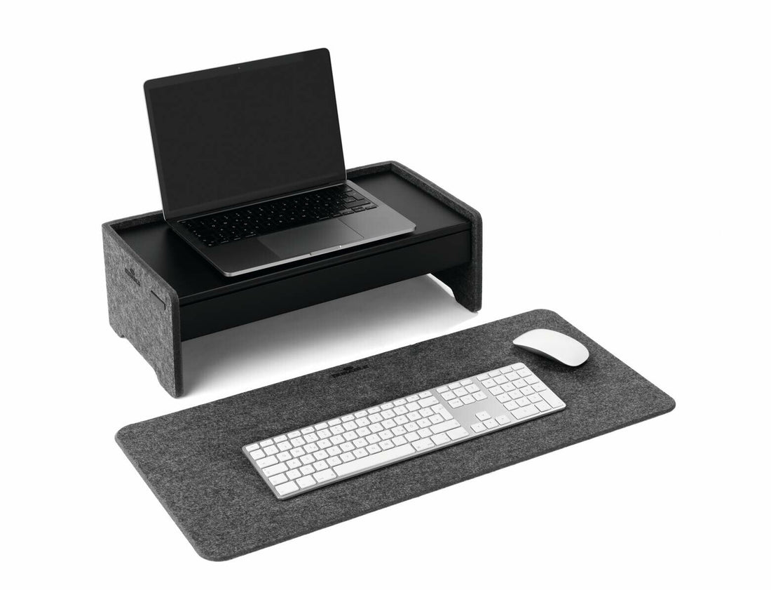 Durable 708158 desk pad PET felt Charcoal - image 8