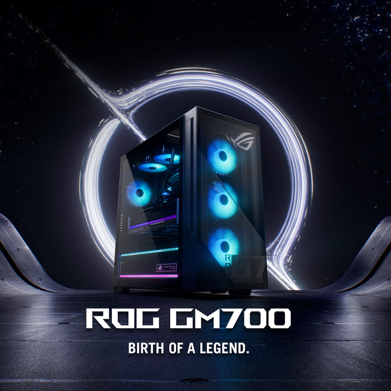 ASUS ROG G700 GM700TZ-R8700F039W AMD Ryzen™ 7 8700F 16 GB DDR5-SDRAM 1 TB SSD NVIDIA GeForce RTX 5060 Ti Windows 11 Home Tower PC Black