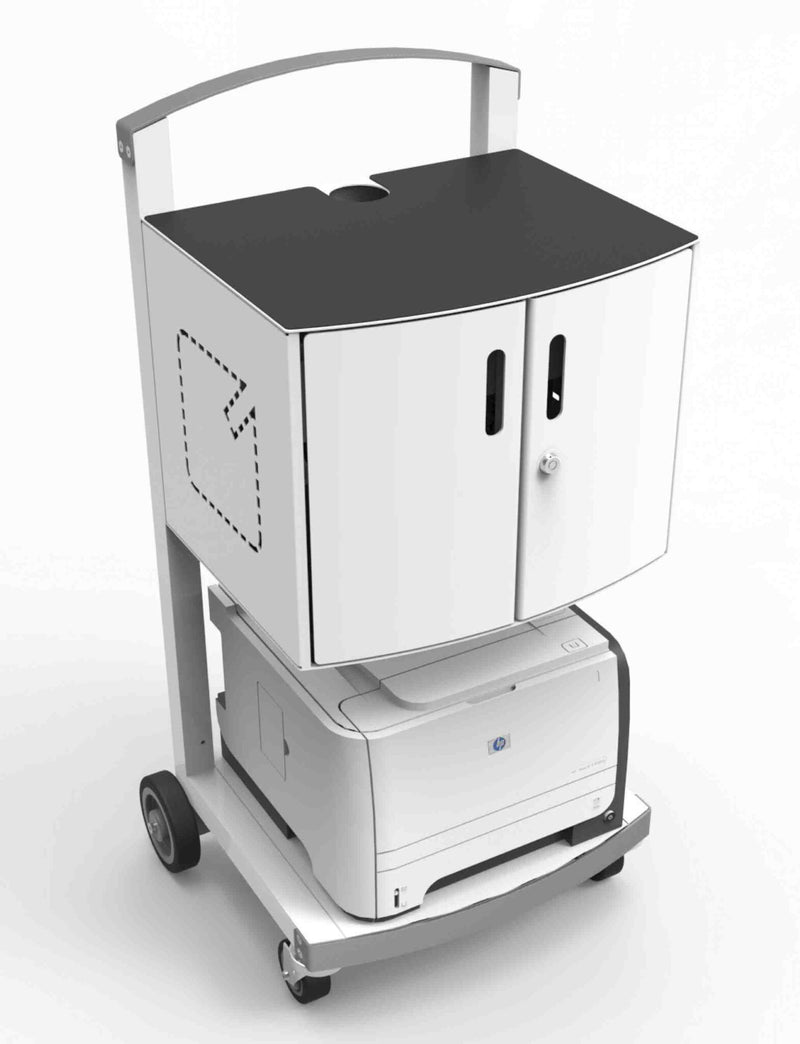 Compulocks CartiPad Uno Tablet / Laptop Charging Rolling Cart 16 Devices EU Power Plug