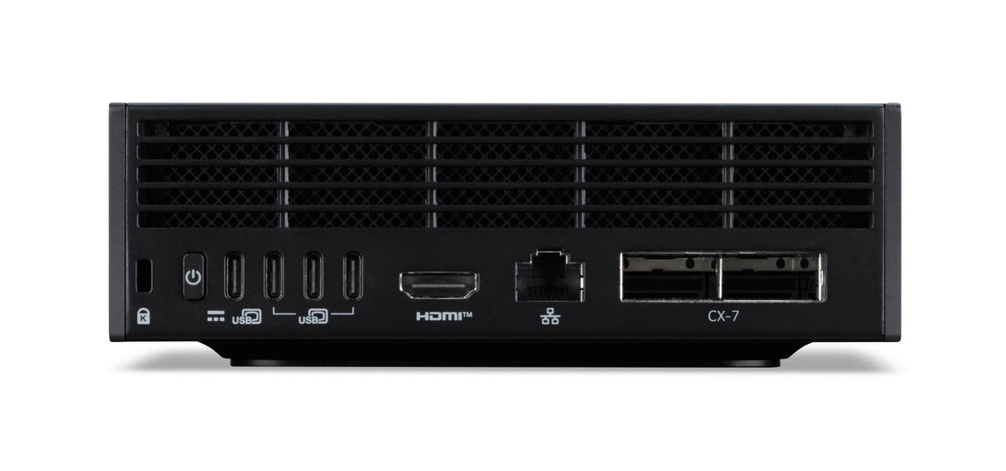 Acer Veriton GN100 AI-006 GB10 128 GB LPDDR5x-SDRAM 2 TB SSD DGX OS Mini PC Workstation Black, Grey