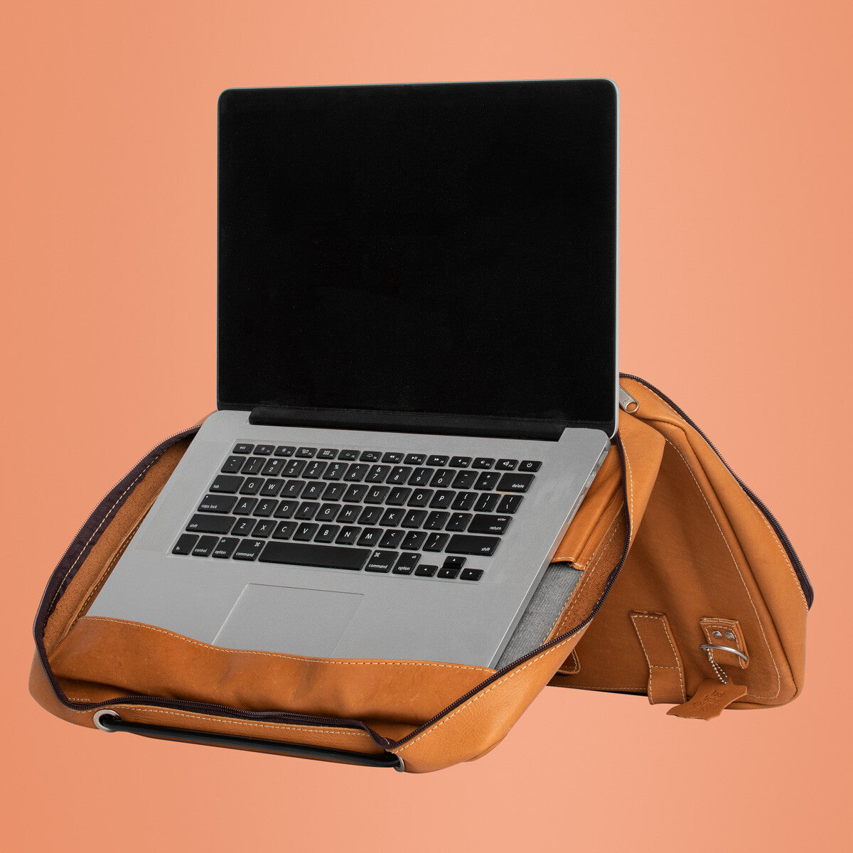 R-Go Tools Laptop bag R-Go Viva, full-grain leather, with integrated l ...