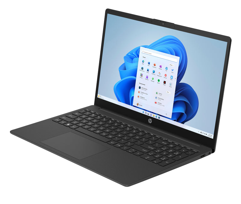 HP 15-fc0038na AMD Ryzen™ 3 7320U Laptop 39.6 cm (15.6") Full HD 8 GB LPDDR5-SDRAM 256 GB SSD Wi-Fi 6 (802.11ax) Windows 11 Home Black