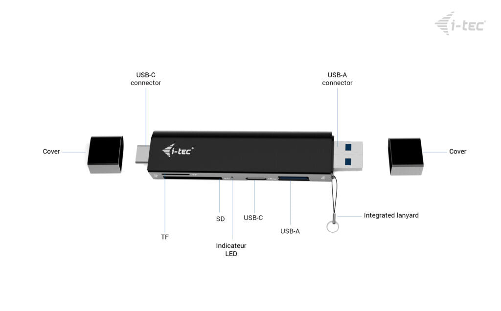 i-tec USB-C/USB-A Dongle SD, TF and 2x USB (1x USB-A, 1x USB-C) - image 5