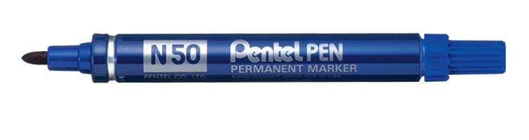 Pentel N 50 permanent marker Bullet tip Blue 12 - image 2