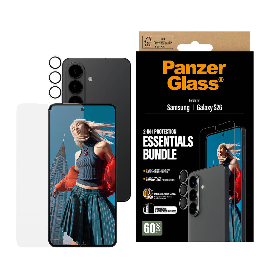 PanzerGlass 2-in-1 Hoops Bundle Samsung Galaxy S26 | Ultra-Wide Fit - image 2
