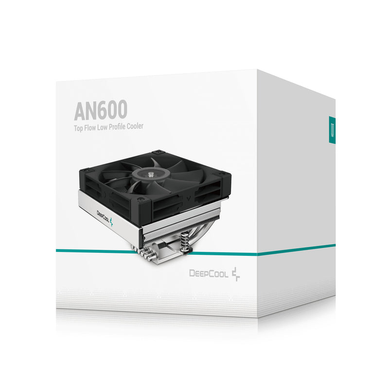 DeepCool AN600 Processor Air cooler 12 cm Aluminium, Black 1 pc(s)