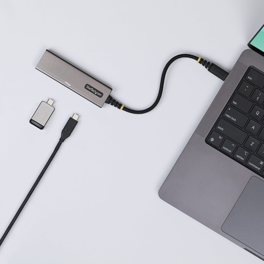 StarTech.com 4-Port USB-C Hub, 10Gbps, 100W PD Charging, 4x USB-C Ports, Overcurrent Protection, PCR Aluminum - image 4