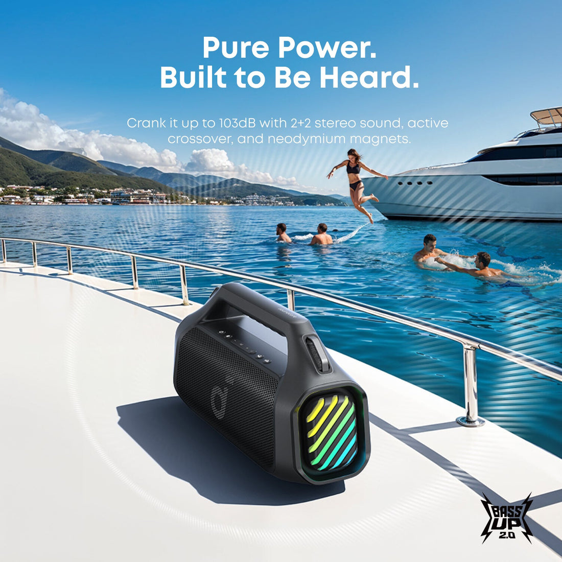 Soundcore Boom 2 Pro 2.1 portable speaker system Black 140 W