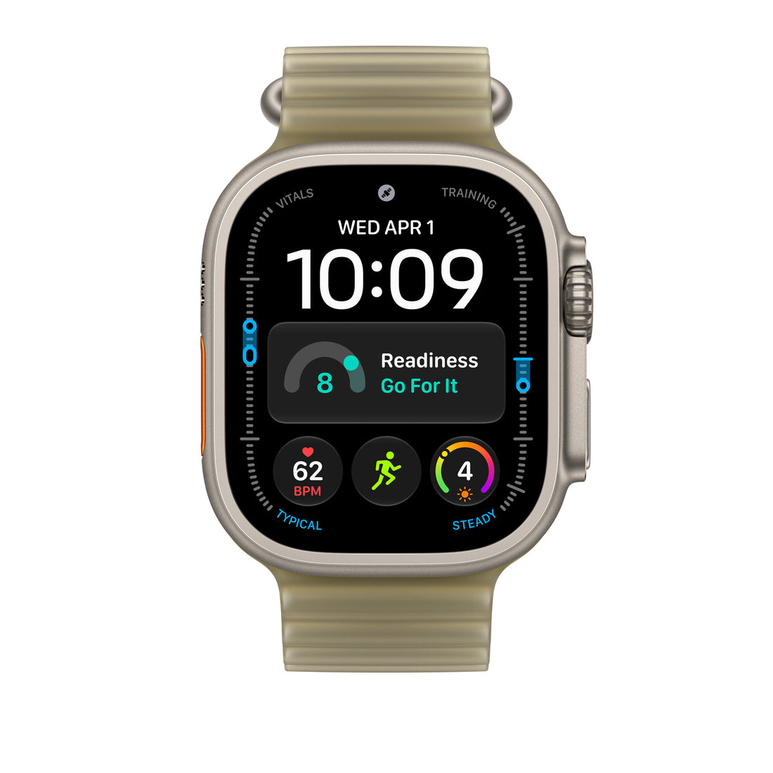 Apple 49mm Translucent Kelp Ocean Band - Natural Titanium Finish - image 3