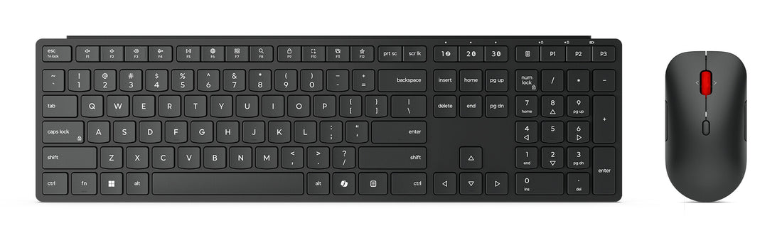 Lenovo 4X31S04814 keyboard Mouse included Office RF Wireless + Bluetooth German Black