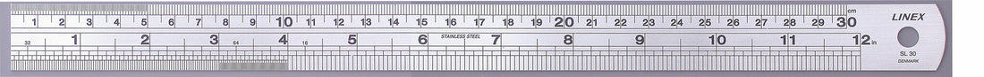 Linex SL 30 Desk ruler 342 mm Stainless steel - image 2