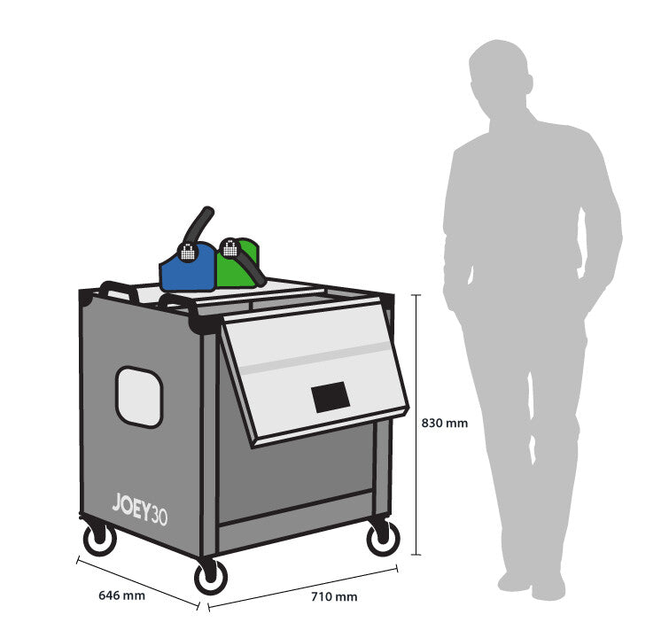 LocknCharge Joey 30 Grey Multimedia cart