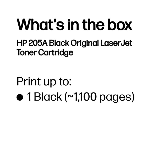 HP 205A Black Original LaserJet Toner Cartridge | Back to the Office