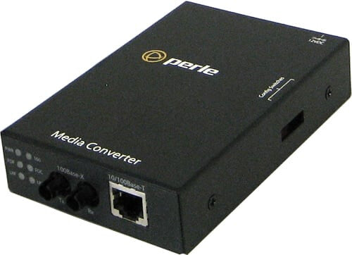 Perle Fast Ethernet, 100Base-TX - 100Base-ZX, 1550nm, single mode, ST, AUS Power Cord